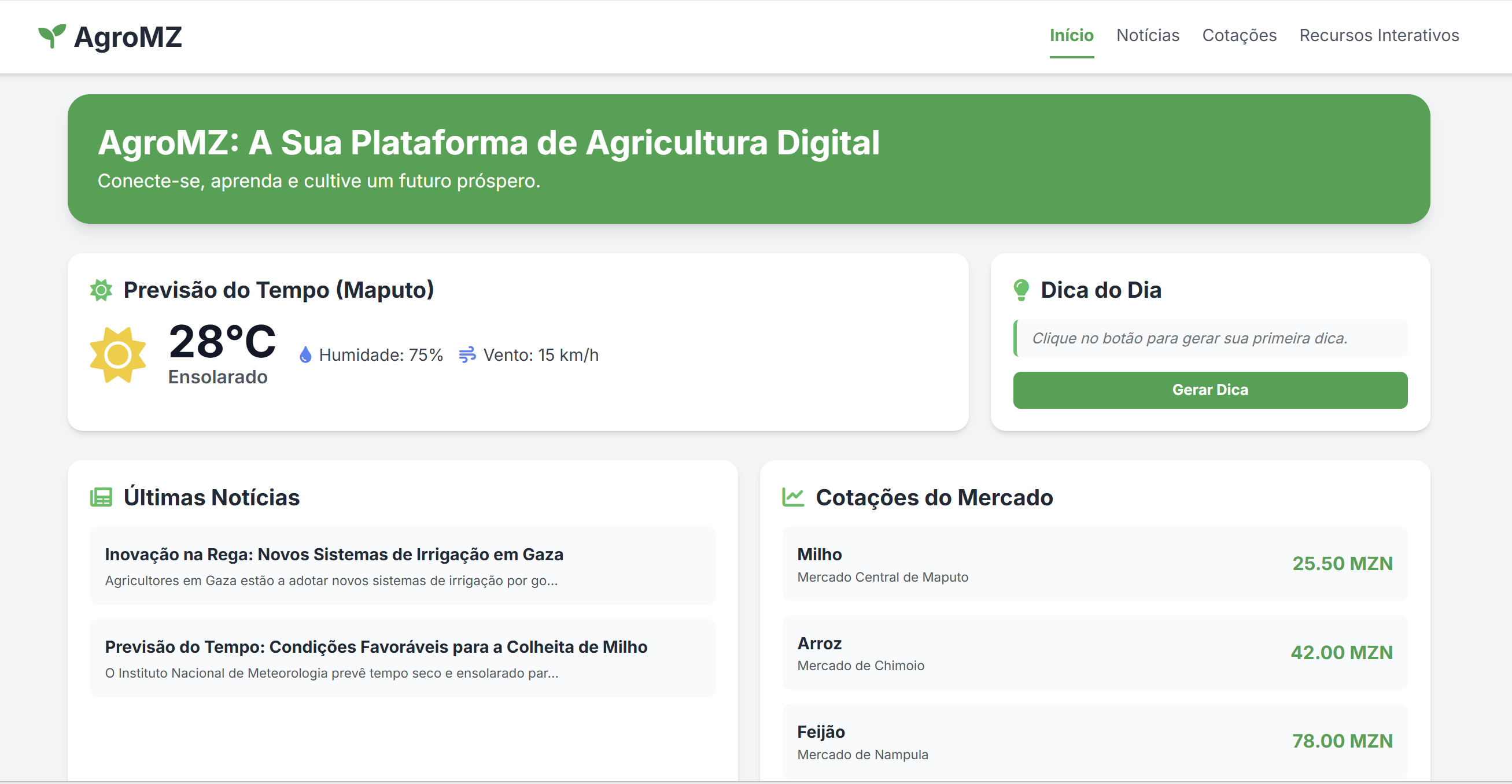 Portal Agrícola Moçambicano