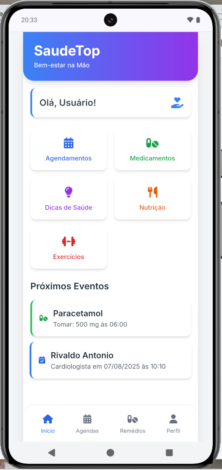 Aplicativo de Saúde e Bem-estar